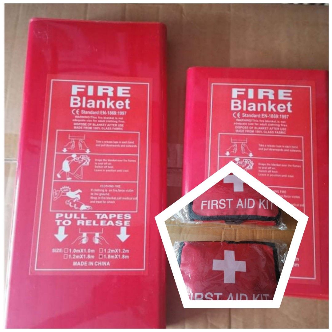 Fire Blanket/ First aid kit on Carousell