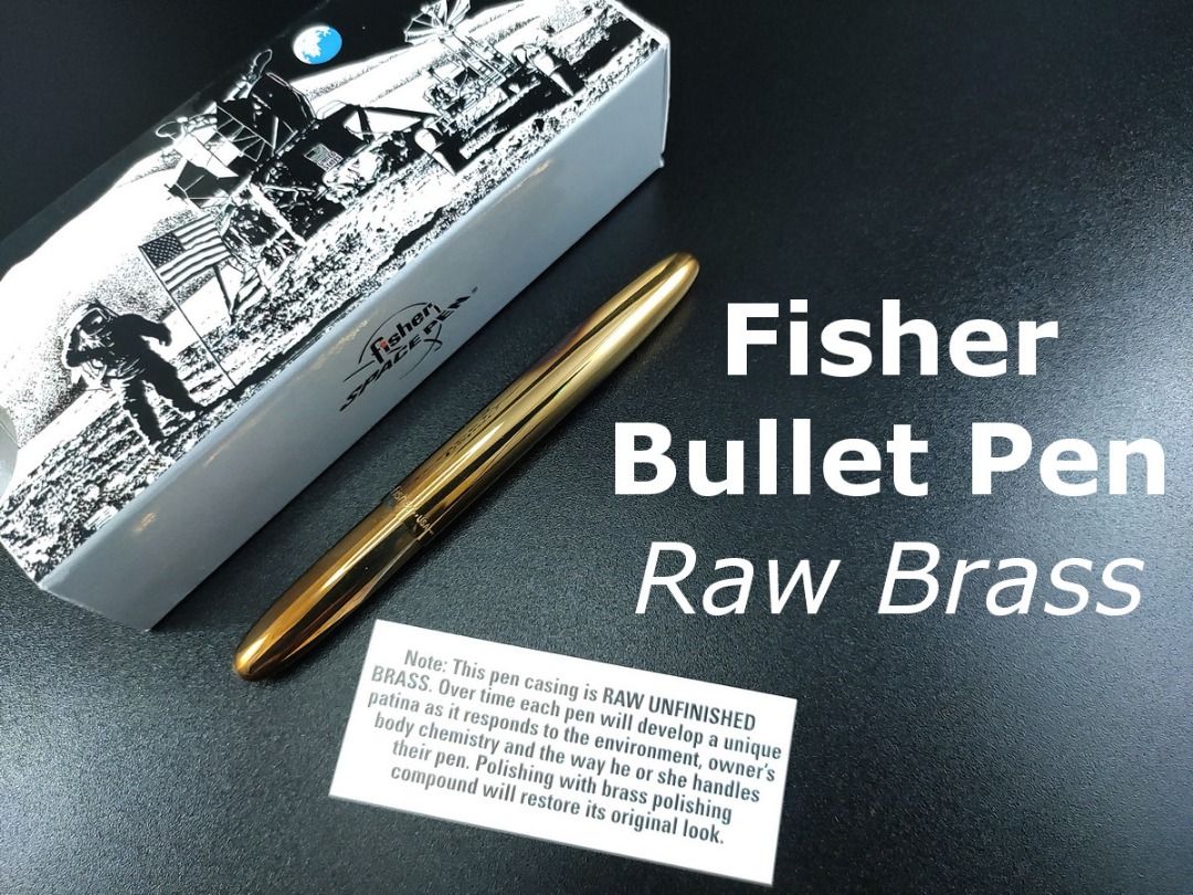 Fisher Space Pen Raw Brass Bullet Pen (400-RAW)