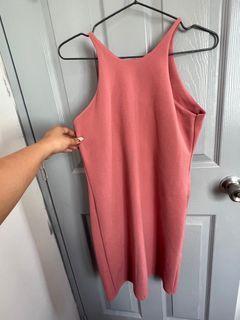 Fitted old rose dress
