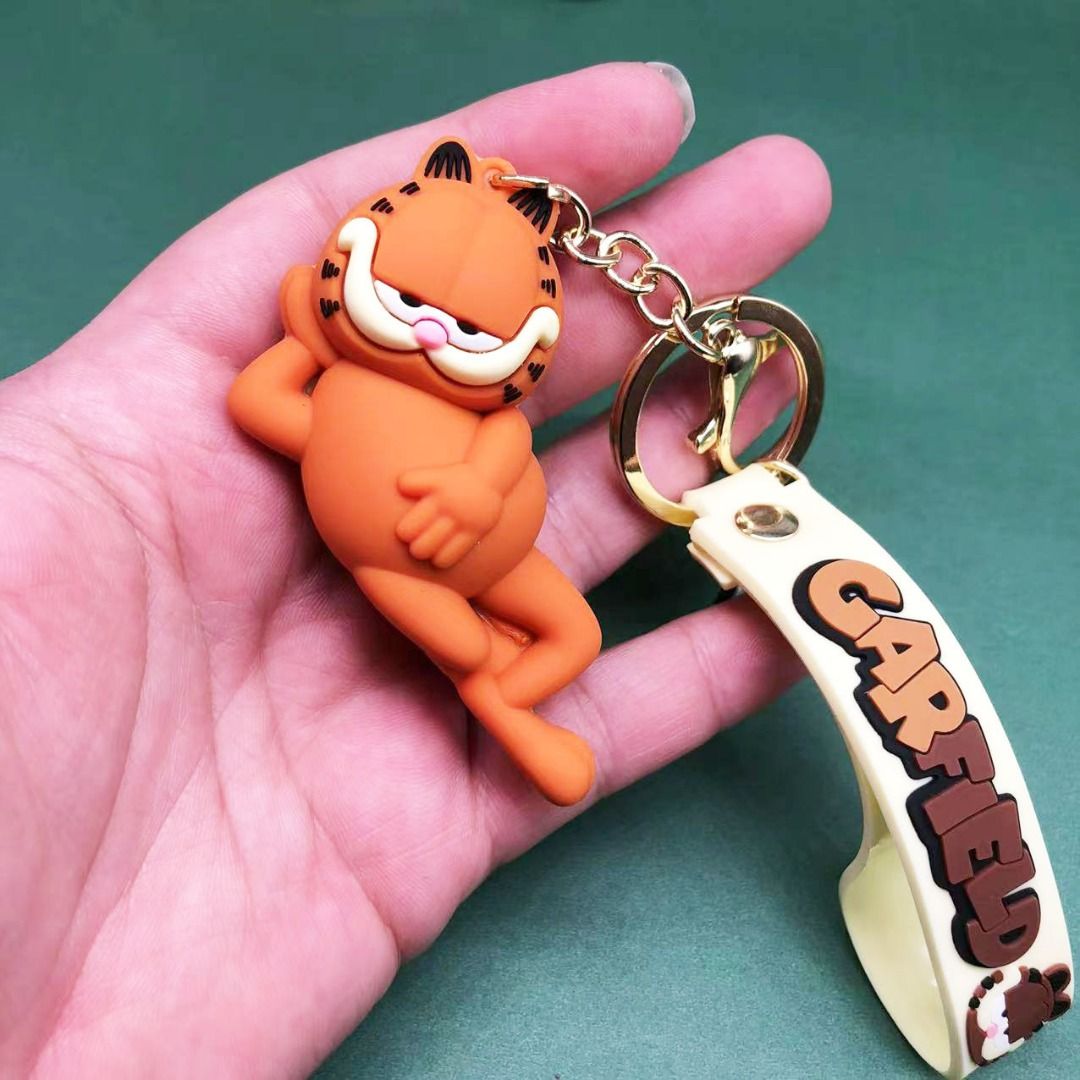 Garfield Keychains / Cake Toppers / Figurines (3 Pcs a Set), Hobbies