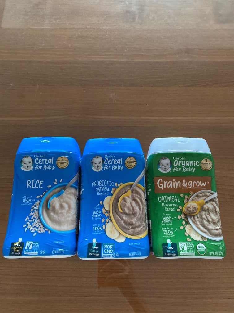 Gerber baby cereal and rice organic, Babies & Kids, Nursing & Feeding