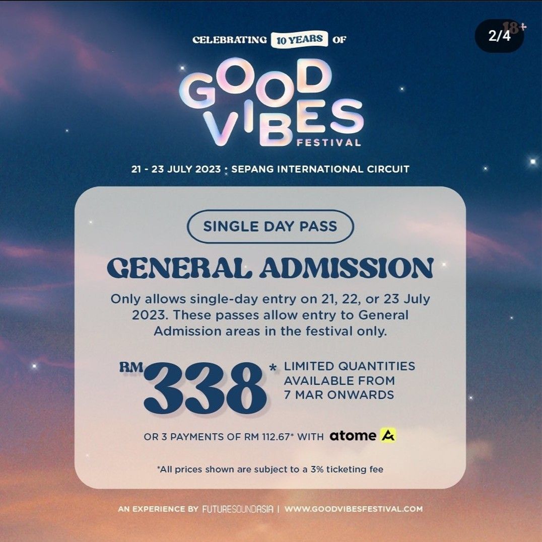 Good Vibes Fest 2023, Tickets & Vouchers, Event Tickets on Carousell