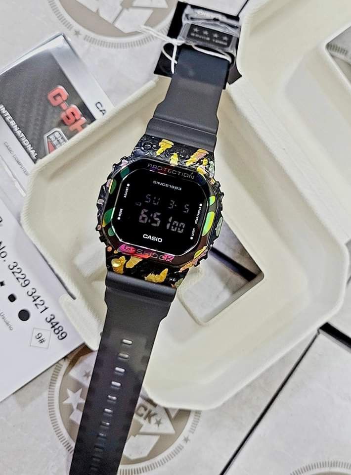Gshock GM-5640GEM-1DR (Category: Men's Watches) located in Bulacan. Submitted by nehjauthentics (Listing ID 1219318716, Image 3). Description: 101% ORIGINAL NOW AVAILABLE GM-5640GEM-1DR 14,500 G-SHOCK 40th Anniversary Adventurer’s Stone limited-edition timepiece. The special colors of the minerals ancient seafarers used to find their way are reproduced in these watch designs with forging, ion plating, and masking processes, giving each metal beze