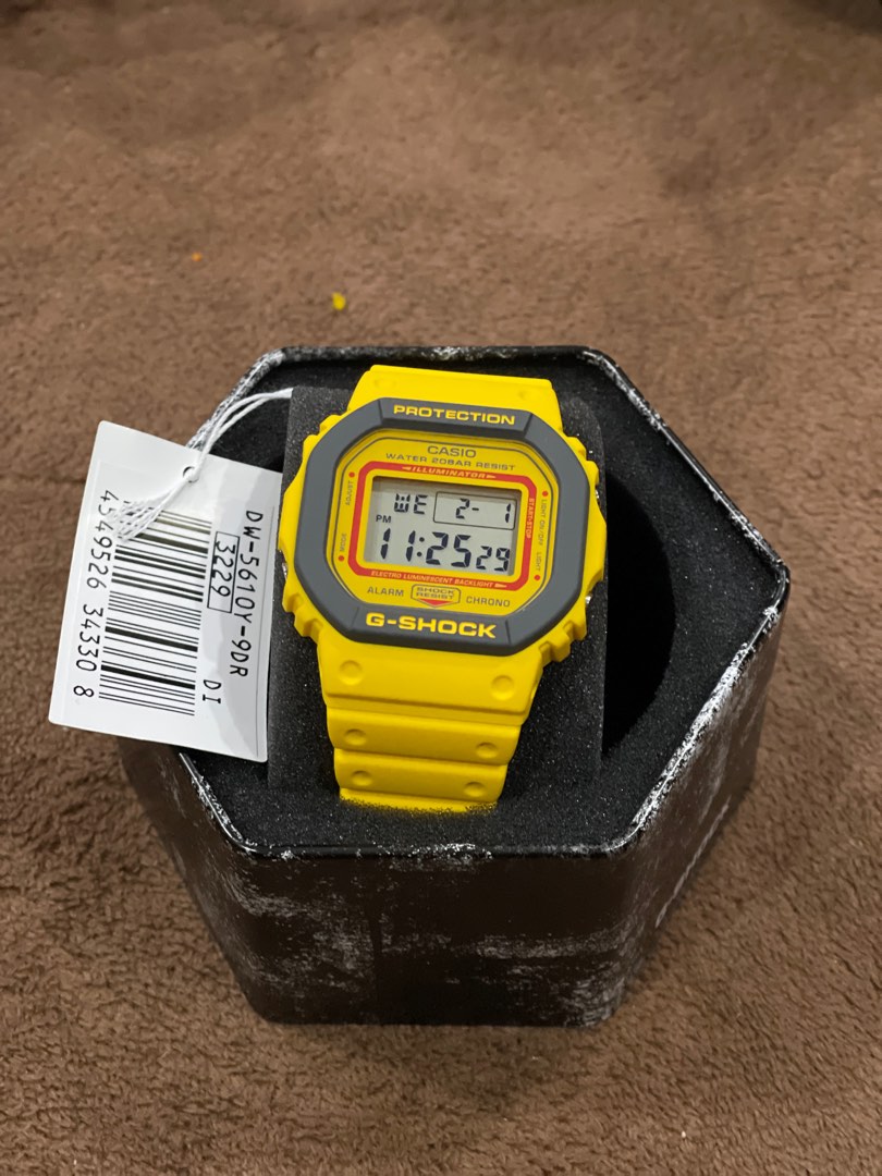 G shock petak kuning best sale