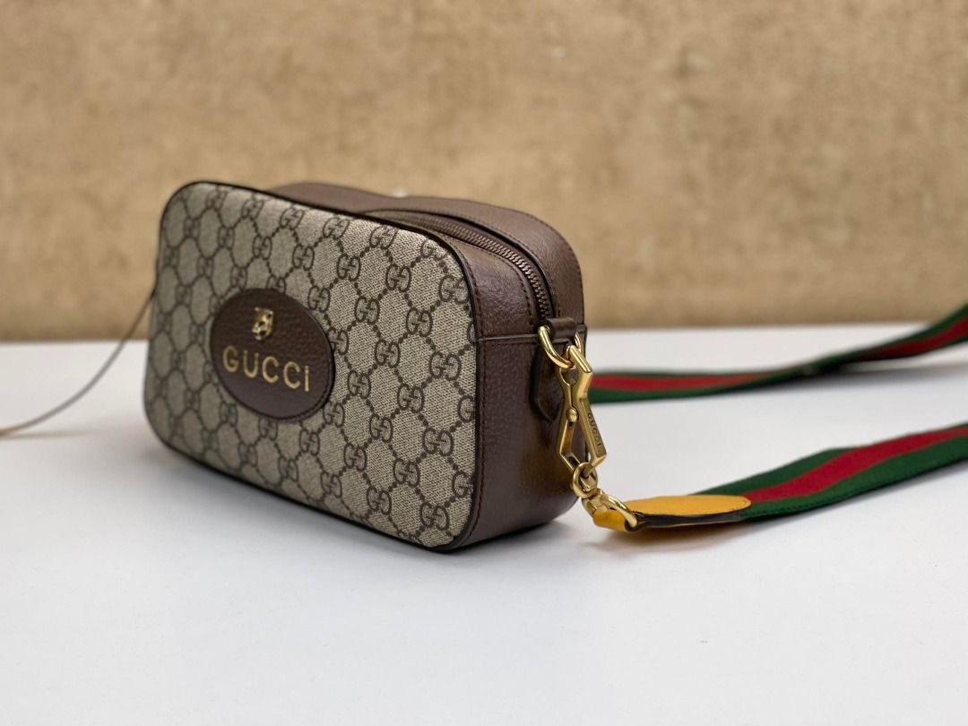 GUCCI Neo Vintage GG Supreme Canvas Messenger Bag Beige 476466