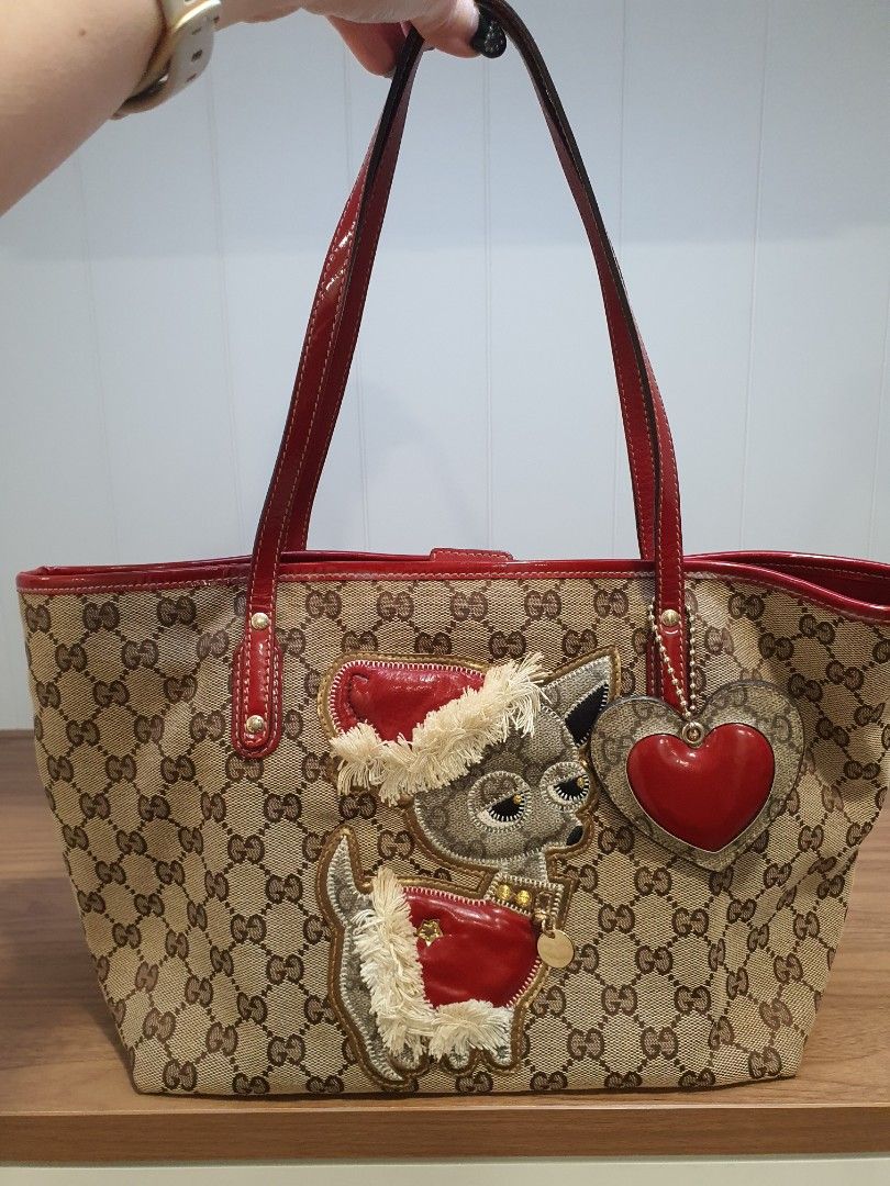 Gucci Tote bag with Chihuahua dog design