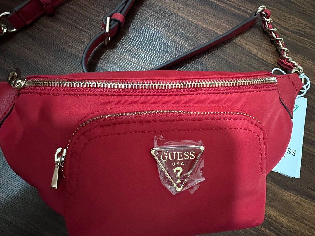 Guess belt bag red sale