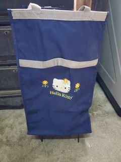 hHello Kitty 拖輪購物袋折疊便攜大號手提袋買菜包帶輪子超市袋