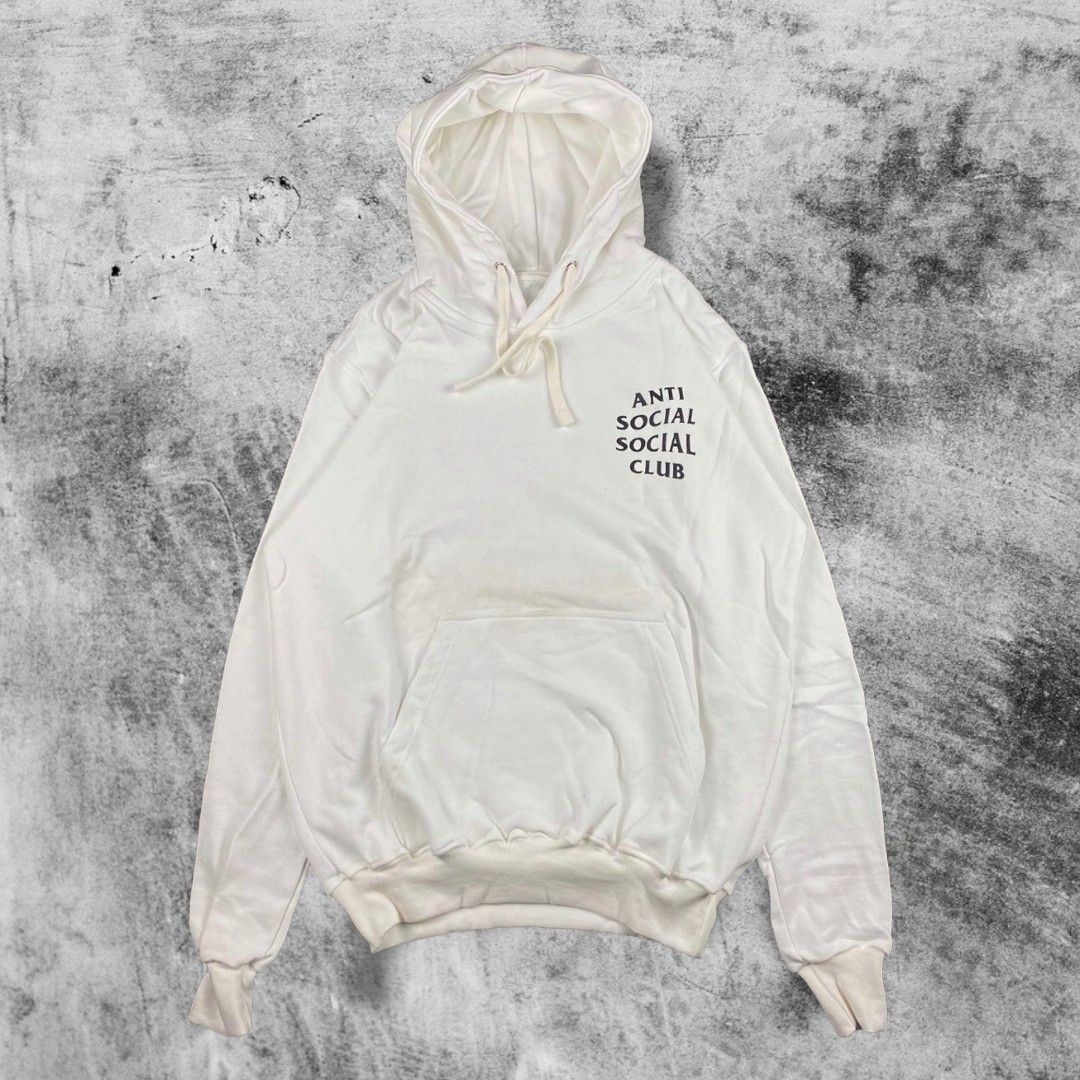 Hoodie ASSC Anti Social Social Club Putih, Fesyen Pria, Pakaian