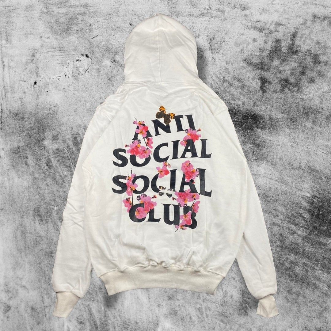 Hoodie ASSC Anti Social Social Club Putih, Fesyen Pria, Pakaian