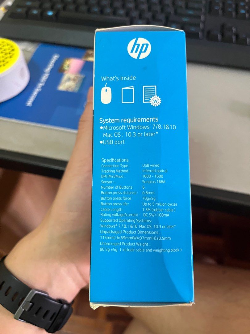 Hp gaming mouse m150, Computers & Tech, Parts & Accessories, Mouse