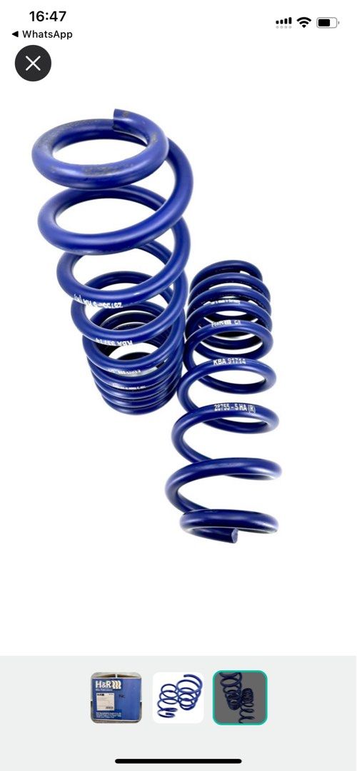 H&R Lowering Springs for Skoda Kodiaq 1.4/1.5L, Car Accessories,  Accessories on Carousell