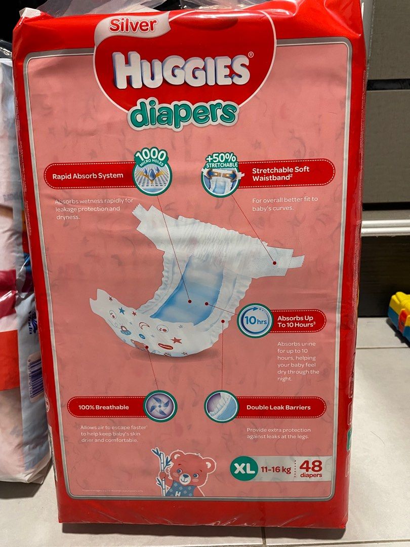 Huggies Diapers XL, Babies & Kids, Bathing & Changing, Diapers & Baby