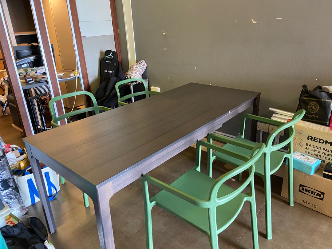 IKEA Ekedalen Brown Extendable Dining Table, Furniture & Home Living, Furniture, Tables & Sets