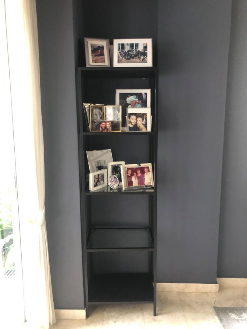 IKEA vittsjo black and glass shelving unit, Furniture & Home Living