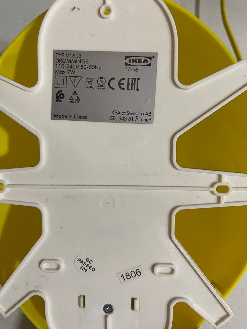 Ikea wall lamp children balloon, Furniture & Home Living, Lighting