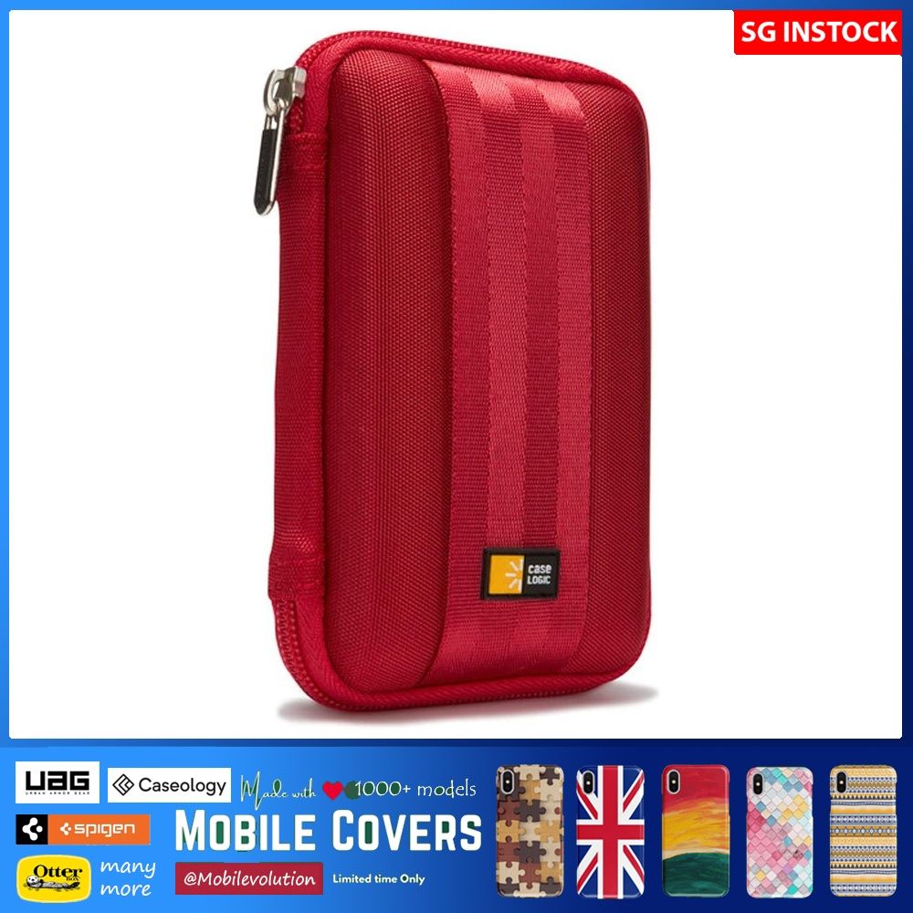 Case Logic Portable EVA Hard Drive Case QHDC-101 - Red