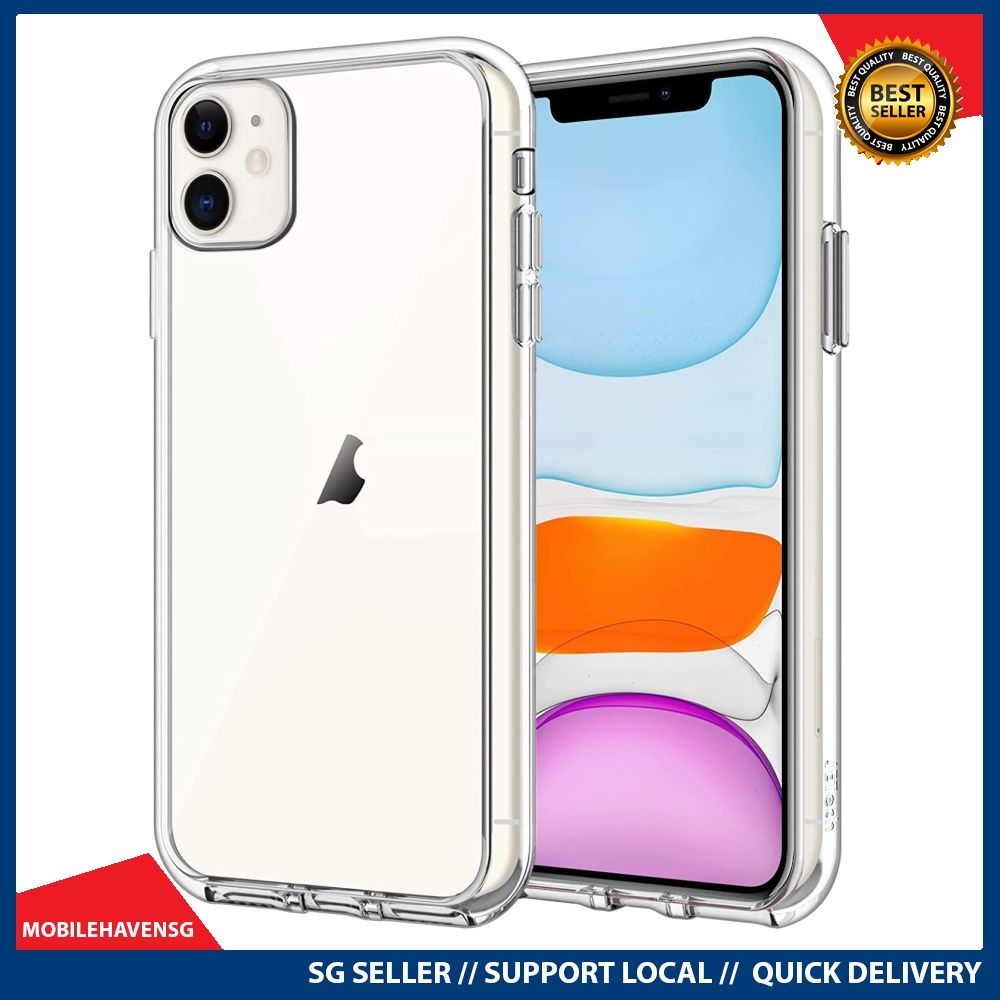 JETech Case for Apple iPhone 11 (2019), 6.1-Inch, Shockproof Bumper Cover, Anti-Scratch Clear Back, HD Clear