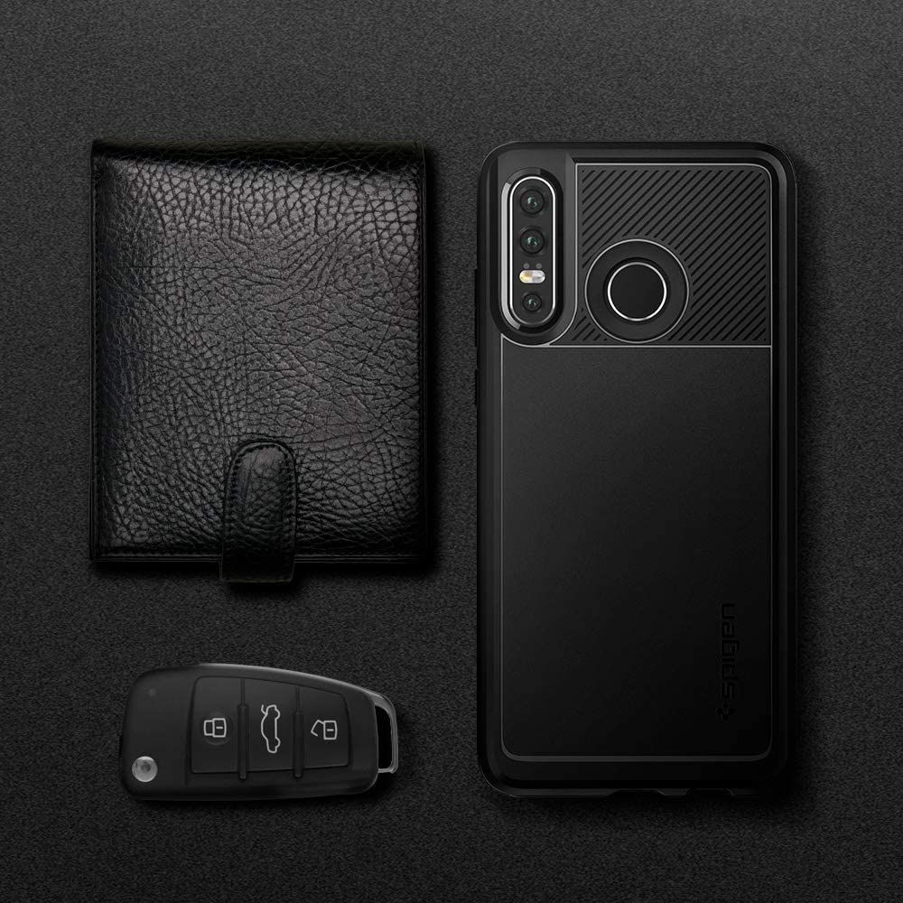 instock Spigen Compatible for Huawei P30 Lite Case Rugged Armor Matte Black Mobile Phones Gadgets Mobile Gadget Accessories Cases Sleeves on Carousell