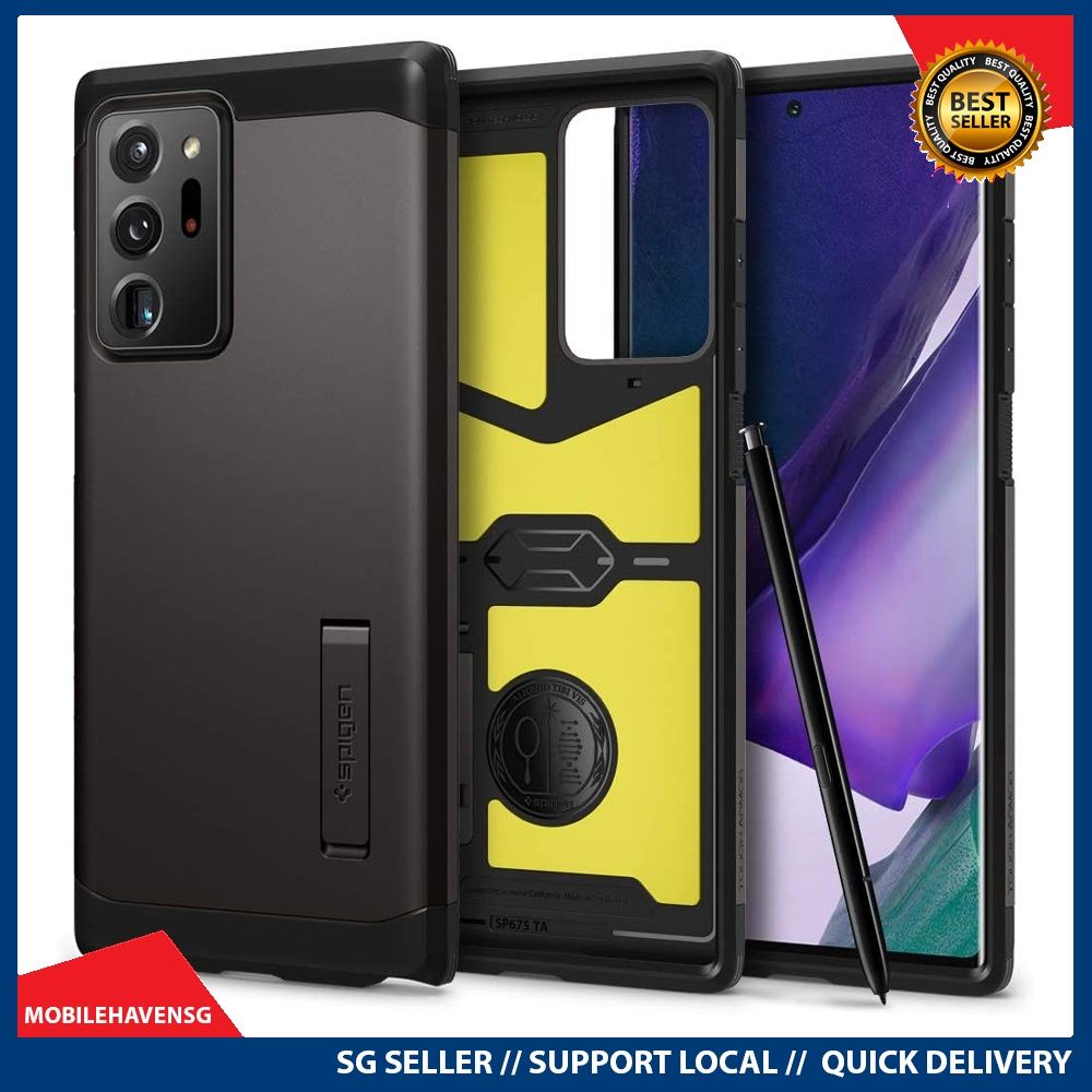 instock] Spigen Compatible for Samsung Galaxy Note 20 Ultra Case Tough Armor  - Gunmetal, Mobile Phones & Gadgets, Mobile & Gadget Accessories, Cases &  Sleeves on Carousell