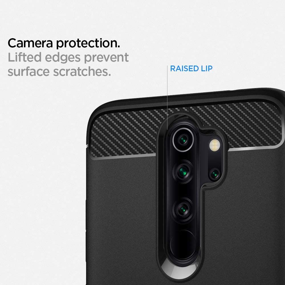 instock Spigen Compatible for Xiaomi Redmi Note 8 Pro Case Rugged Armor Matte Black