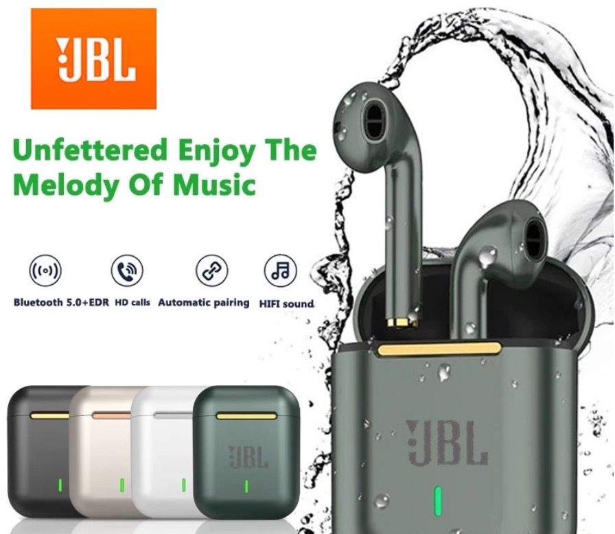 JBL TWS Wireless Earbuds Bluetooth Waterproof IPX5 HIFI Sound