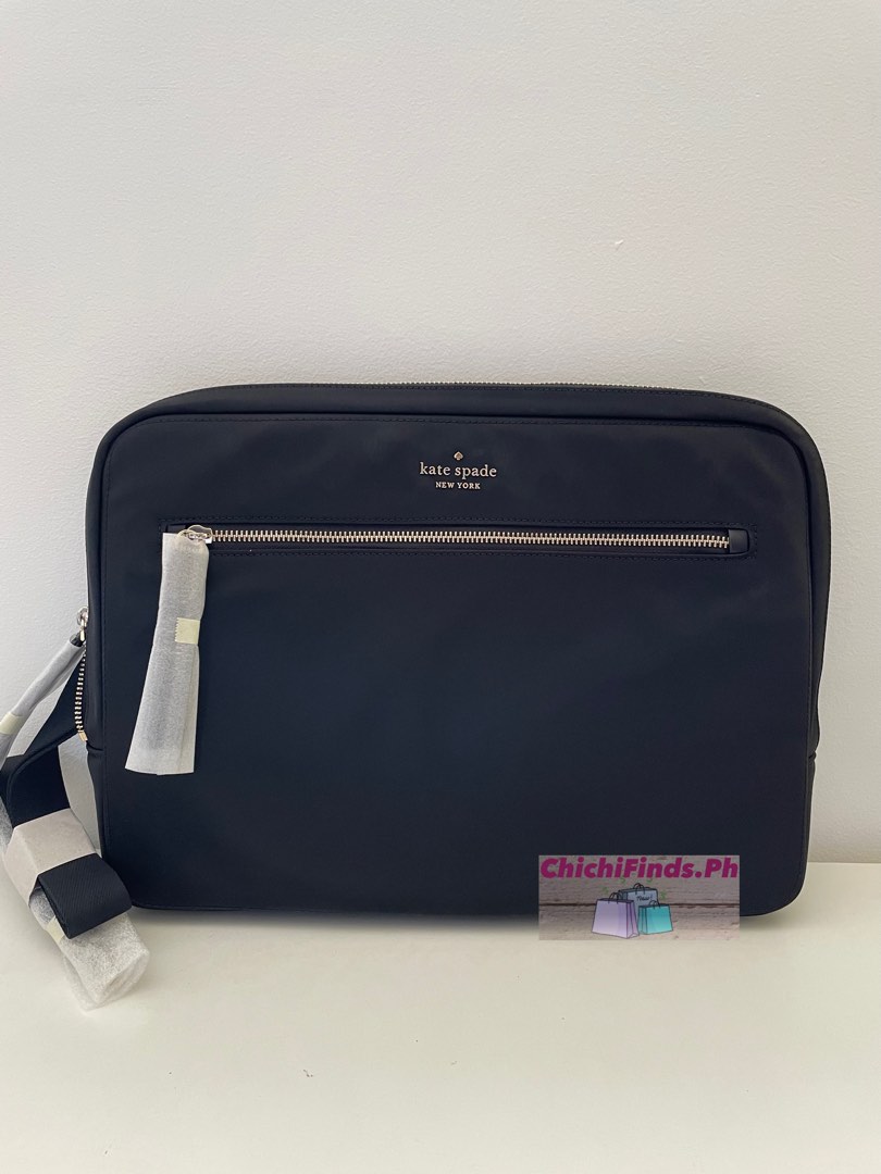 Kate Spade Chelsea Laptop Sleeve with Strap in Black on Carousell