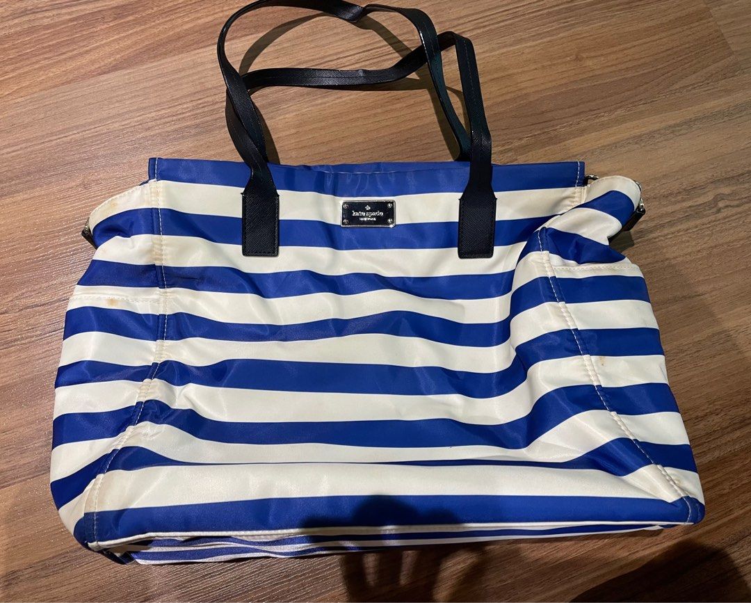 Kate spade diaper bag best sale blue