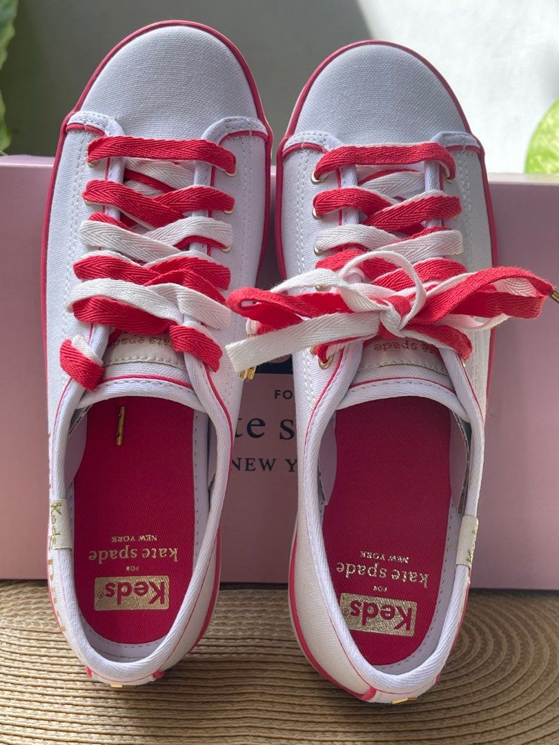 Kate Spade New York US x KEDS Kick Start Memory Foam Cushioned Sizes 6 6.5 US Women s Sneaker Arrived from US Women s Fashion Footwear Sneakers on Carousell