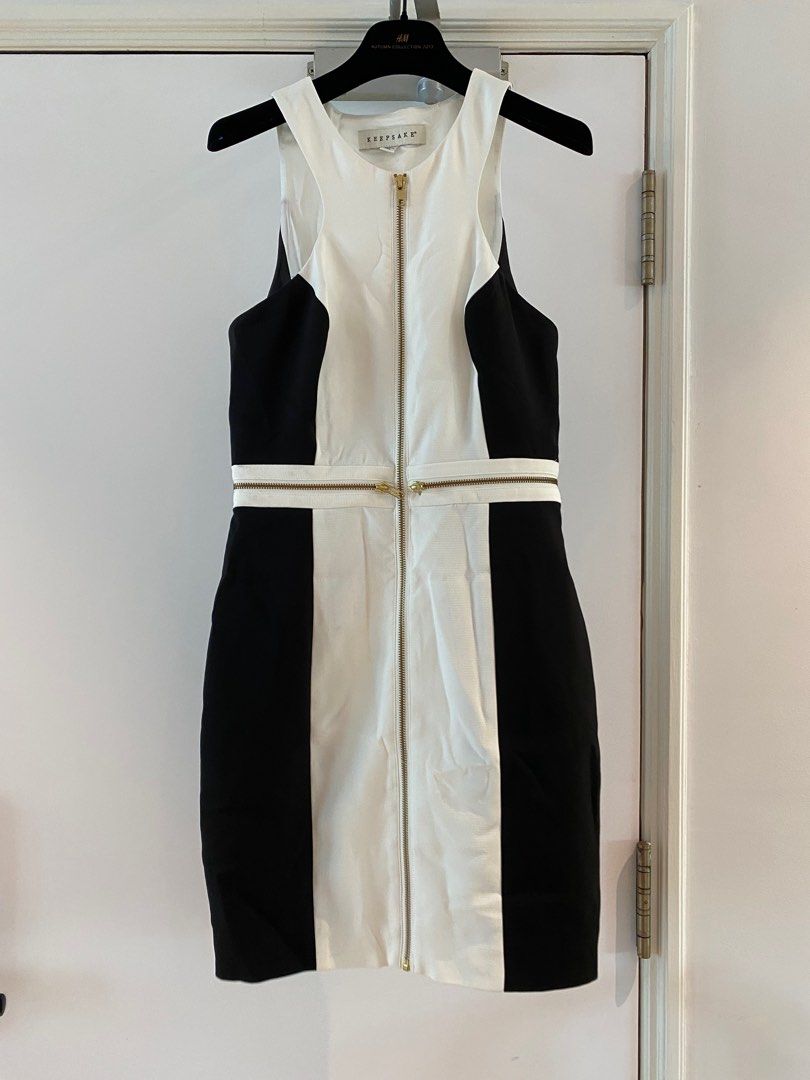 Keepsake black and white dress discount