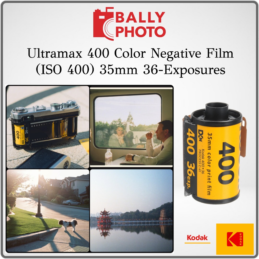 Kodak Ultramax 400 Color Negative Film (ISO 400) 35mm 36-Exposures,  Photography, Photography Accessories, Other Photography Accessories on  Carousell