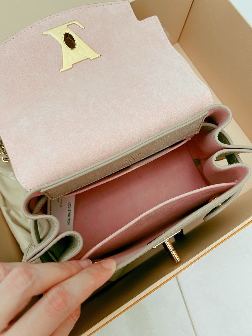 Сумка Louis Vuitton LockMe Ever Mini, розовый/кремовый – купить с