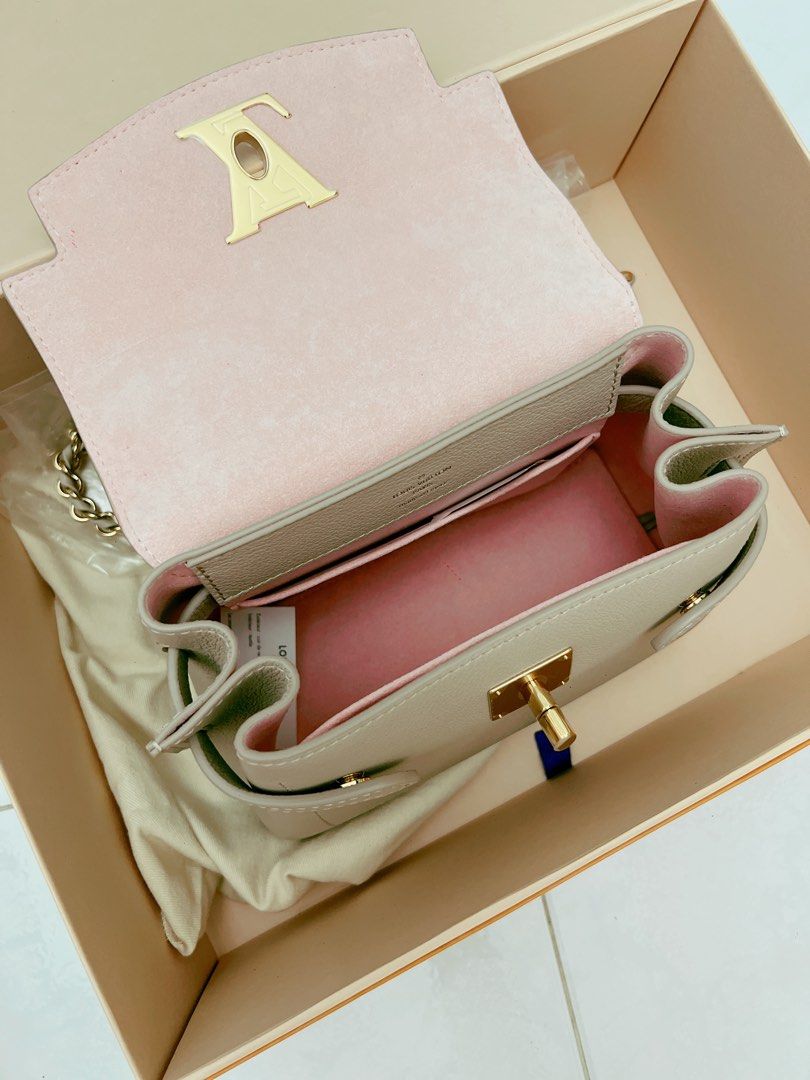 Сумка Louis Vuitton LockMe Ever Mini, розовый/кремовый – купить с доставко