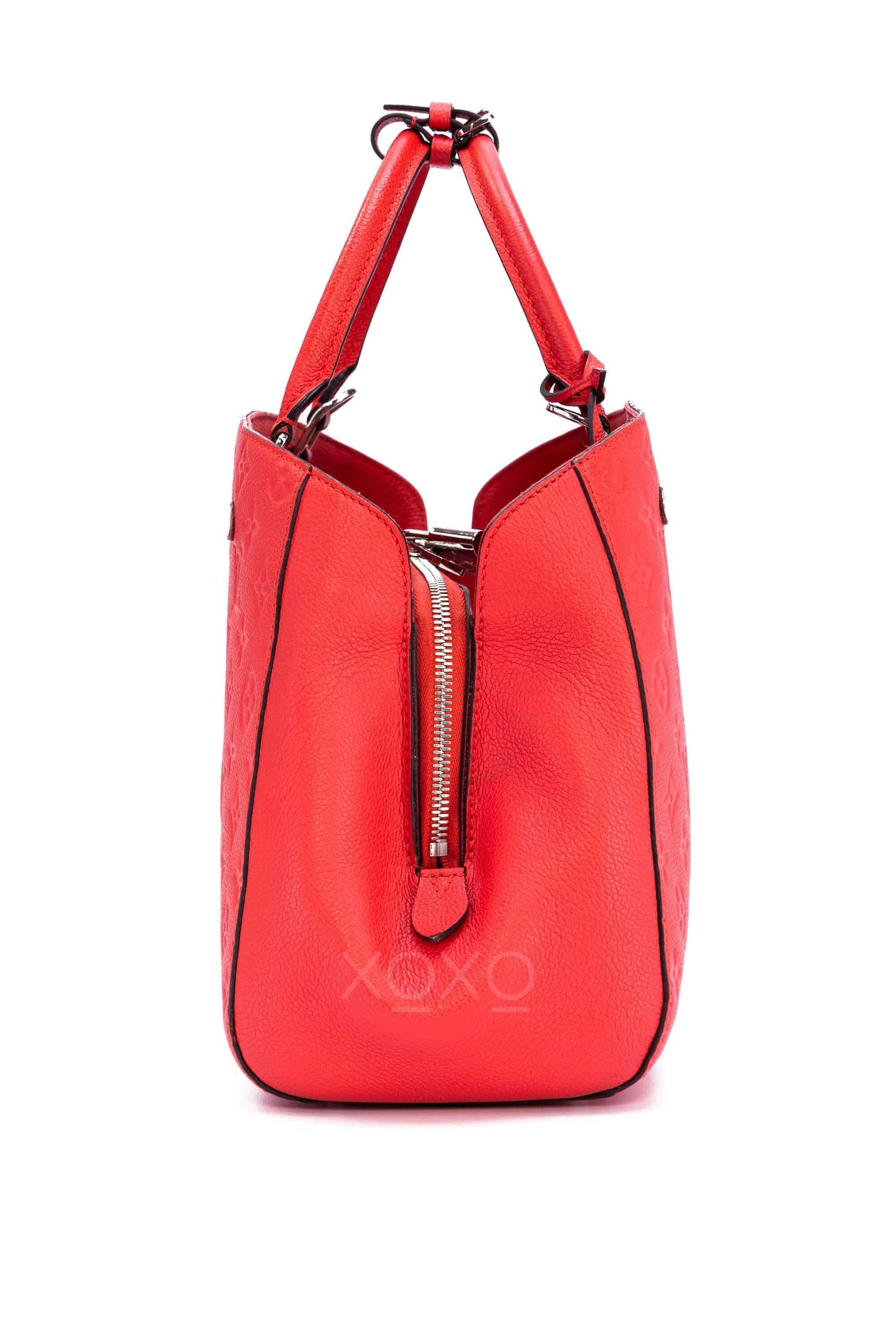 Louis Vuitton Montaigne Mm Shoulder Bag Authenticated By Lxr Women's Red -  Yahoo Shopping