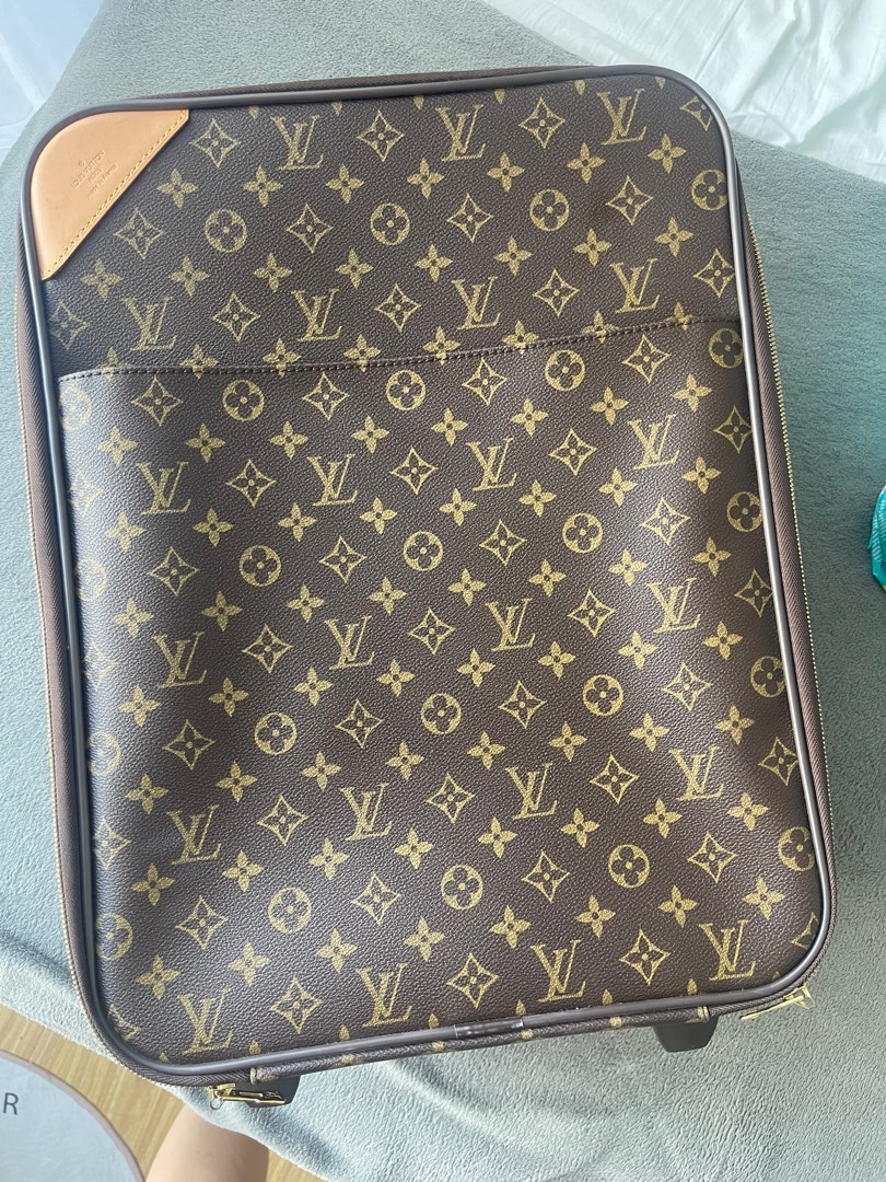 LOUIS VUITTON Damier Ebene Pegase 55 Business Suitcase Travel Bag - Sa