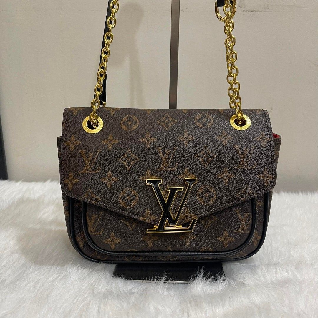 LV 2-way sling bag White, Luxury, Bags & Wallets on Carousell