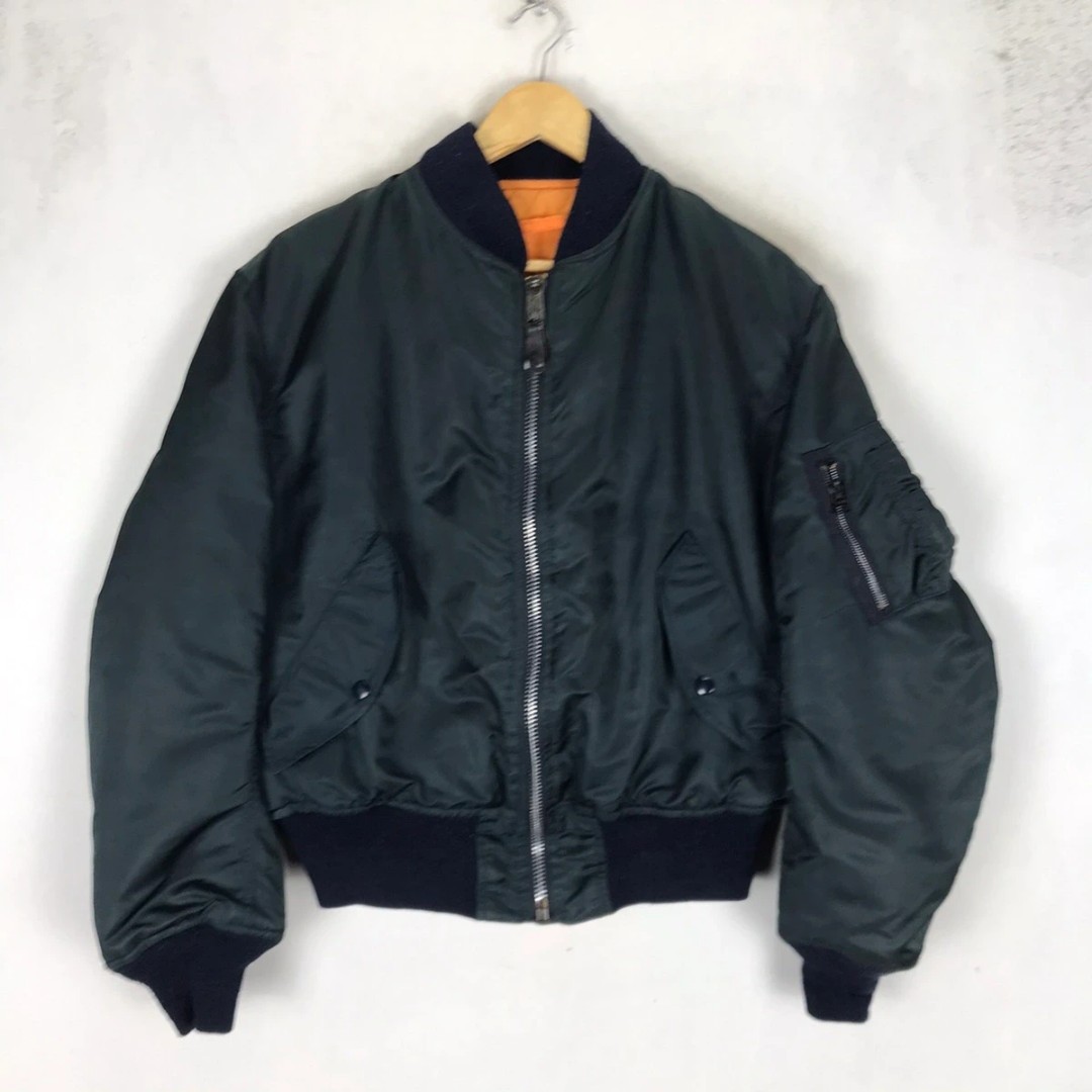Made in USA Greenbrier Industries MA-1 Bomber Flight Jacket, Men's ...