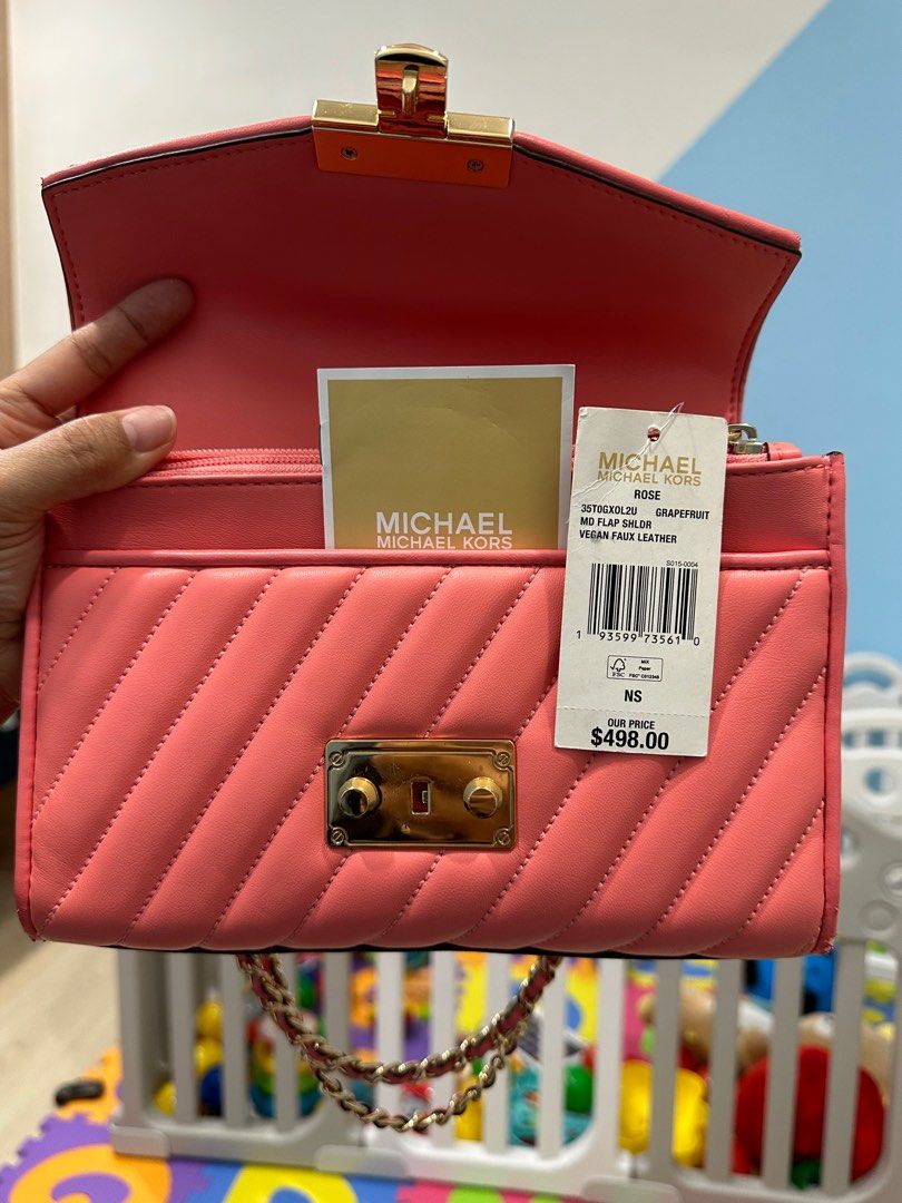 Michael Kors Bags | Michael Kors Grapefruit Jet Crossbody | Color: Pink | Size: Os | Bchiri16's Closet