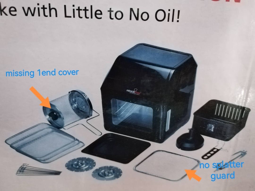 Miracle Chef Air Fryer Oven, Furniture & Home Living, Kitchenware