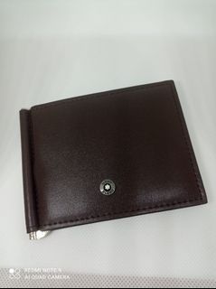 Montblanc money clips brown colour New wallet