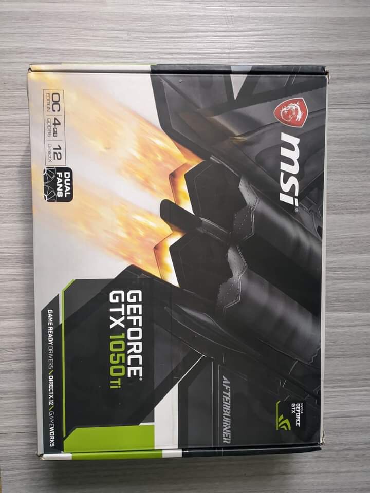 MSI GTX 1050Ti DUAL FAN, Computers & Tech, Parts & Accessories ...
