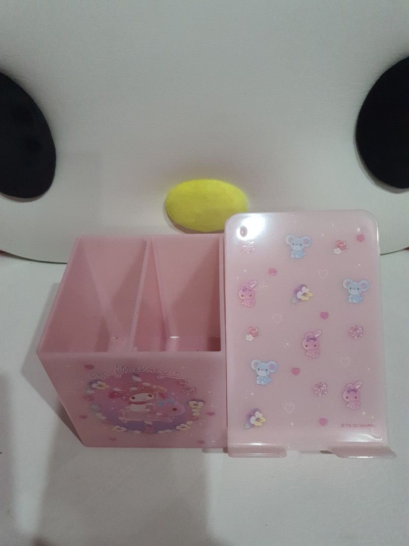 My Melody Free Standing Chest (Category: Storage Boxes & Baskets) located in Quezon City. Submitted by littlecerberuslts (Listing ID 1219248866, Image 2). Description: Original Sanrio functional free-standing chest . For various storage such as makeup tools and stationery! You can put your smartphone on the front part. Size: About H105 x W172 x D107mm Payment via gcash. Delivery fee care of buyer..