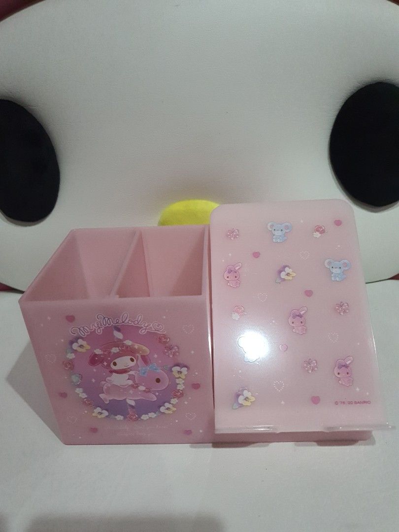 My Melody Free Standing Chest (Category: Storage Boxes & Baskets) located in Quezon City. Submitted by littlecerberuslts (Listing ID 1219248866, Image 1). Description: Original Sanrio functional free-standing chest . For various storage such as makeup tools and stationery! You can put your smartphone on the front part. Size: About H105 x W172 x D107mm Payment via gcash. Delivery fee care of buyer..