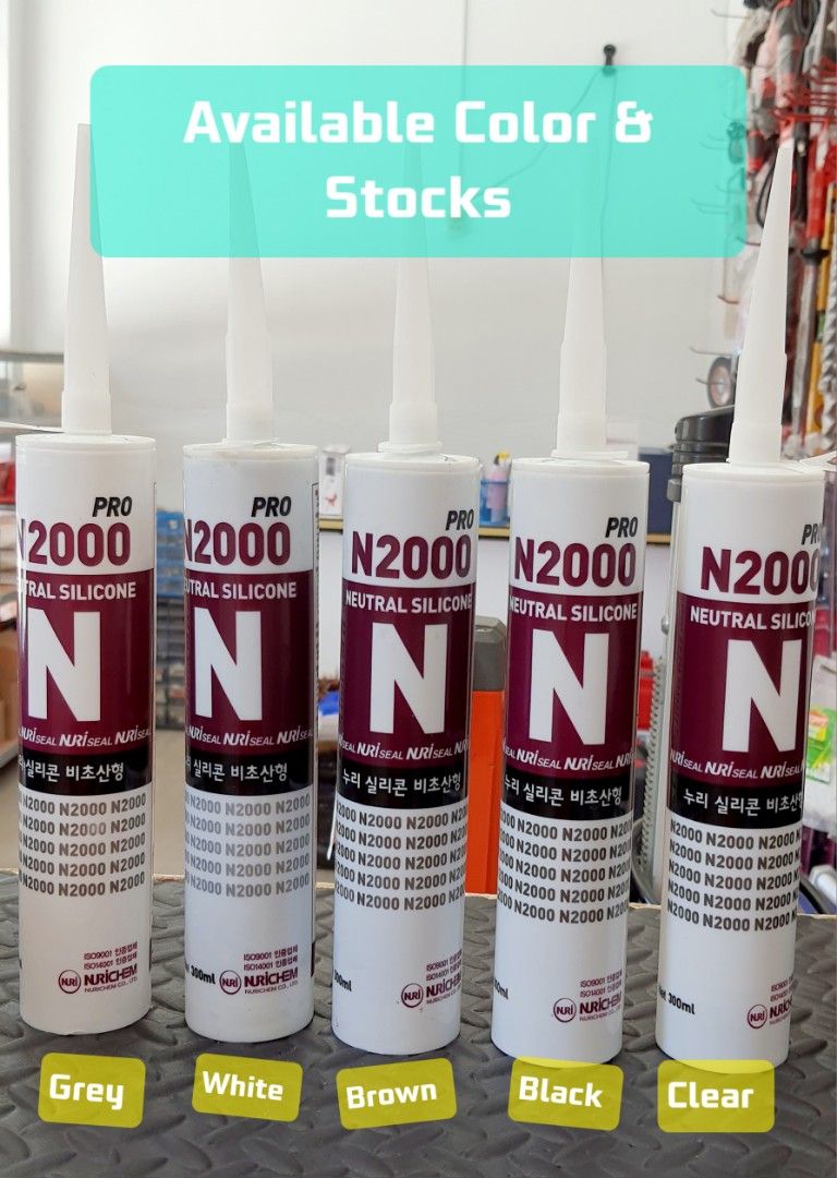 N2000 PRONEUTRAL Premium Silicone Sealant, Commercial & Industrial