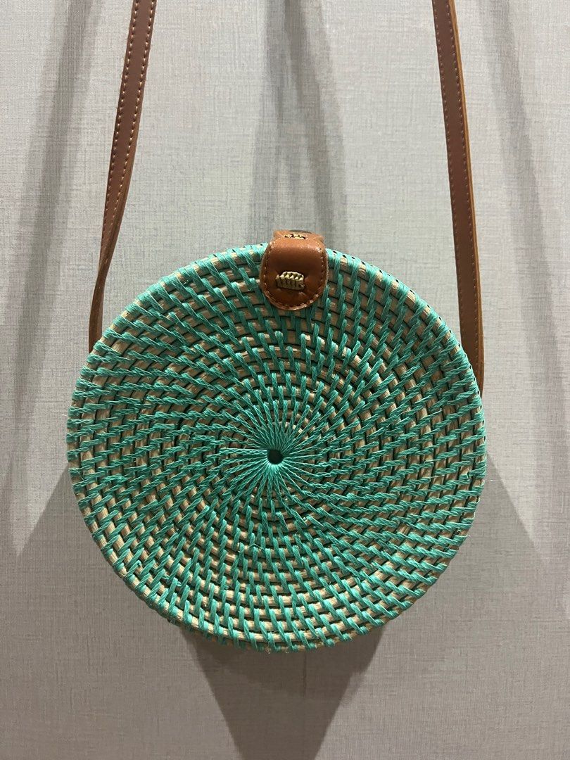 Round best sale wooden bag