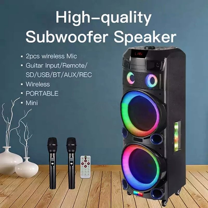 12 Portable Karaoke Bluetooth Speaker Wireless Sound System