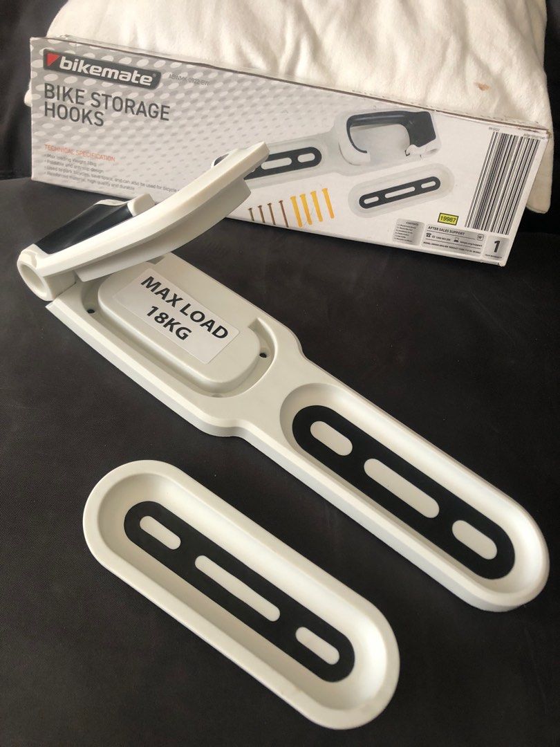 New in Box BIKEMATE Bike Wall Hanger Hook Vertical Bicycle Mount Cycling Wall Rack (Black White