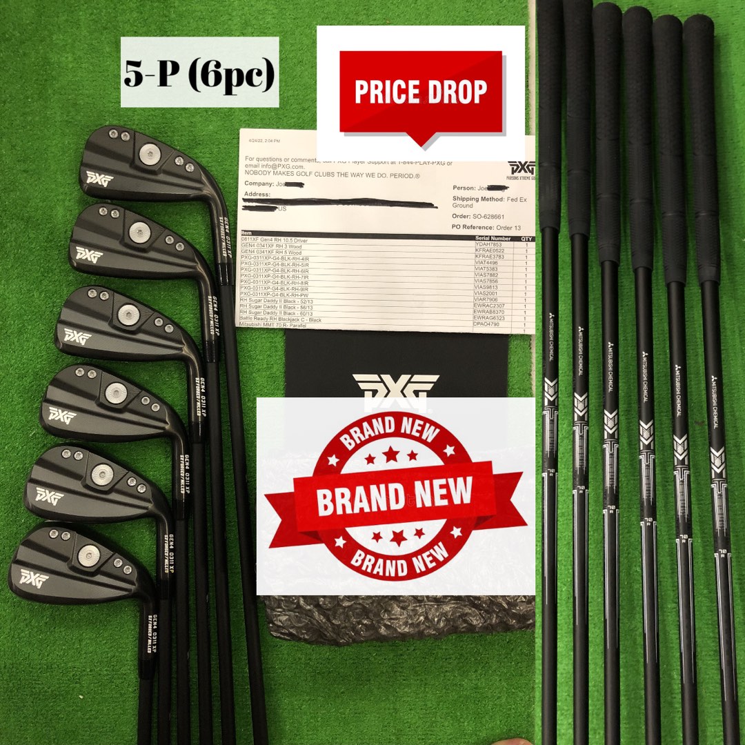 NEW PXG GEN4 0311XP (5P) Darkness Irons [6 Pieces] [PREMIUM