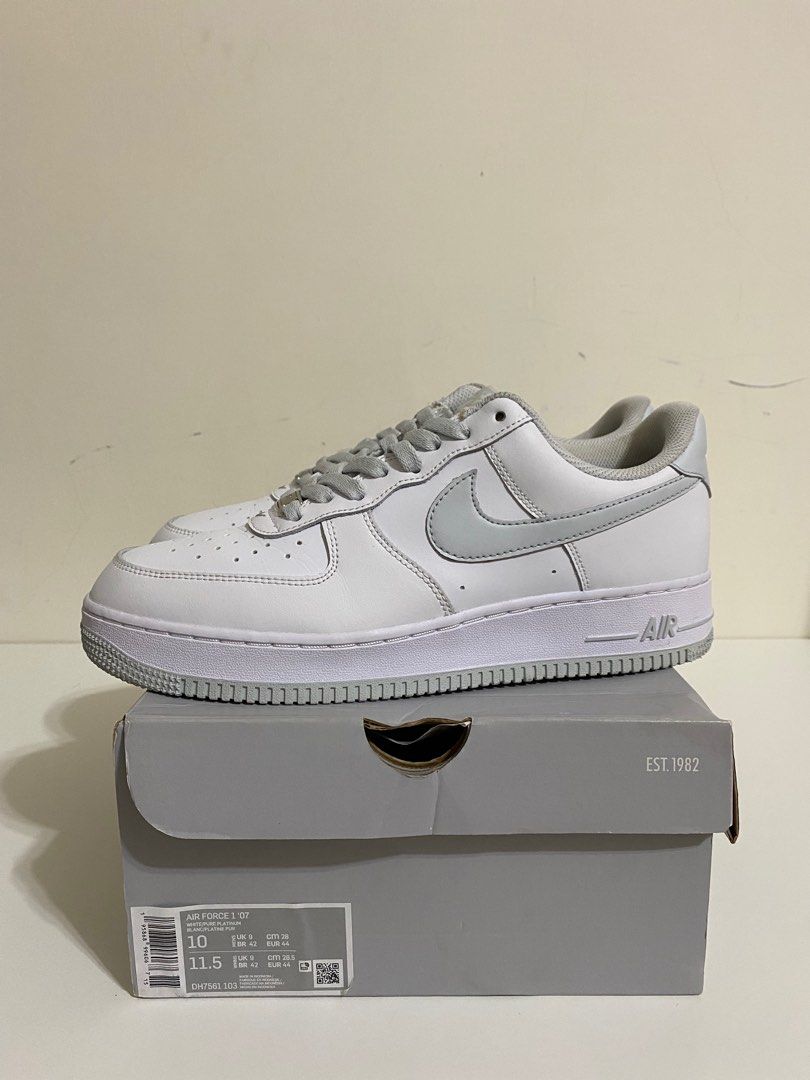 Nike Air Force 1 Low '07 Pure Platinum 2022 灰白, 他的時尚, 鞋