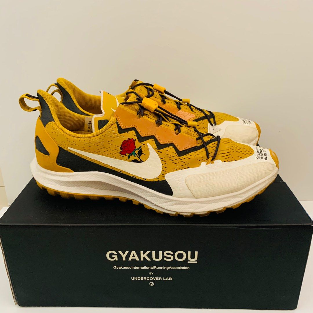 Nike air zoom pegasus 36 trail gyakusou yellow by undercover lab